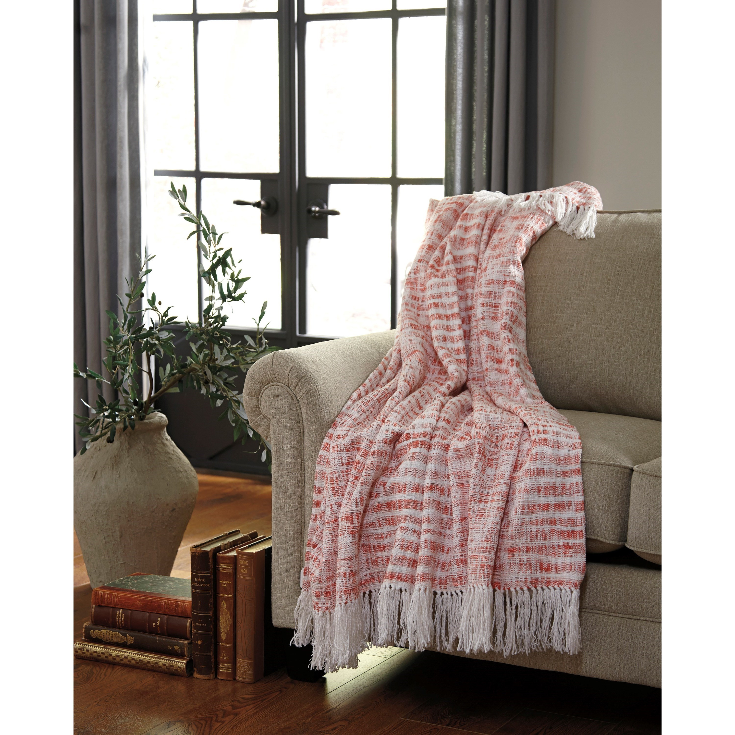 Signature Design by Ashley Furniture Throws A1000081T Cassbab Coral Throw Sam s Furniture Appliance Blankets Throws